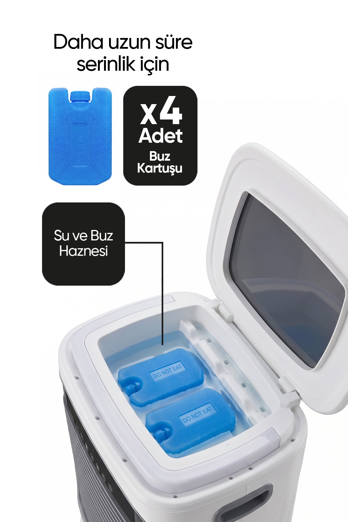 KAC 100 Evaporatif Hava Soğutucu - Beyaz