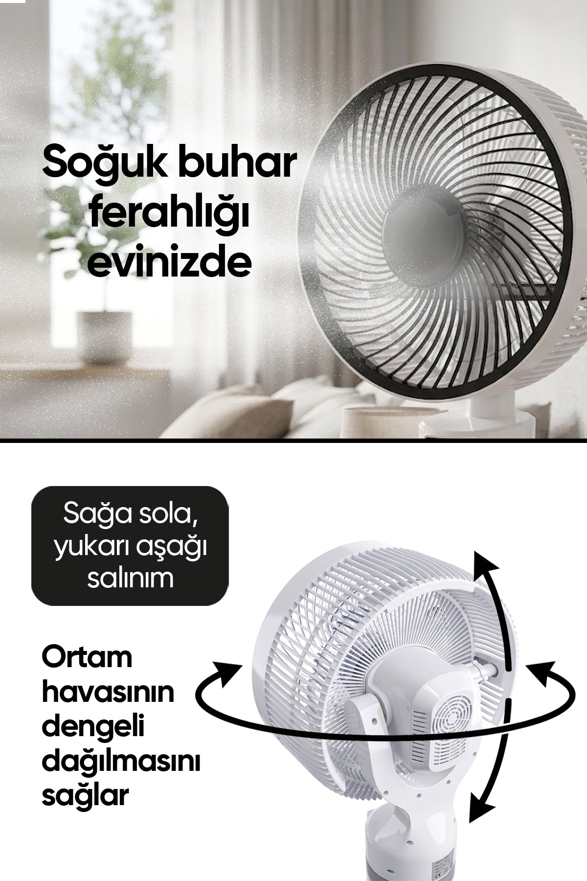 KMF130 İyonizerli Soğuk Buharlı Vantilatör